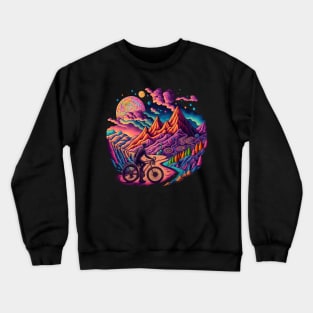 Bicycle Day 1943 | Colorful Psychedelic Art Crewneck Sweatshirt